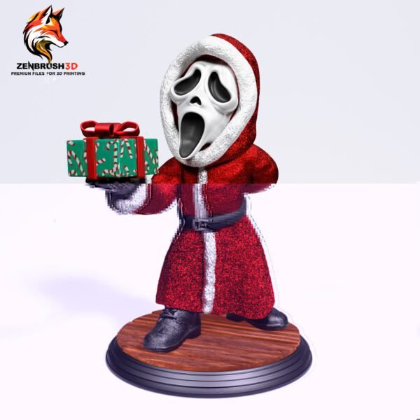 Ghost Face - Santa Claus STL 3D PRINTING - Imagen 4